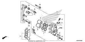 Front Brake Caliper Schematic
