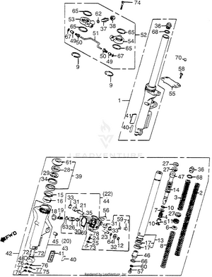 Front Fork Schematic