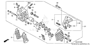 Front Brake Caliper (r.) Schematic