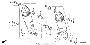 Rear Shock Absorber Schematic