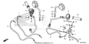 Handle Lever@switch@cable@mirror Schematic