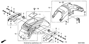Rear Fender Schematic