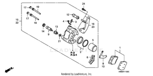Front Brake Caliper Schematic
