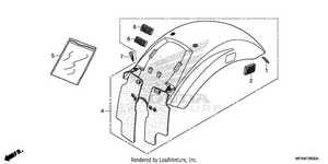 Rear Fender Schematic