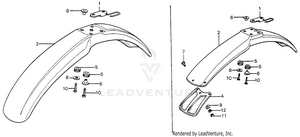 Front Fender Schematic
