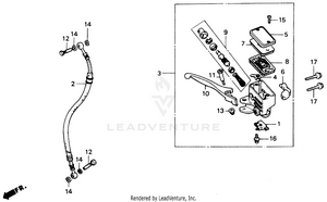 Fr.brake Master Cylinder Schematic