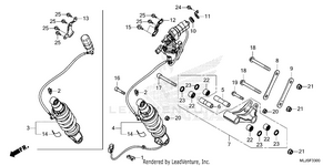 Rear Shock Absorber Schematic