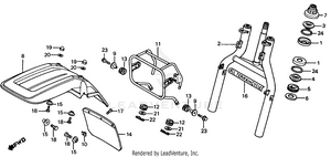 Front Fork + Front Fender Schematic