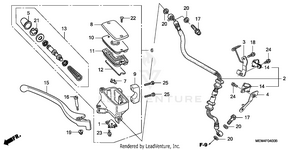 Front Brake Master Cylinder Schematic