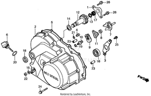 Right Crankcase Cover Schematic