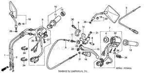 Handle Lever + Switch + Cable Schematic