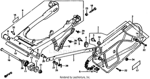 Swingarm + Chain Case Schematic