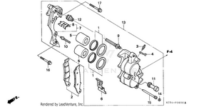 Front Brake Caliper Schematic