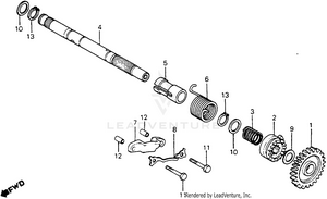 Kick Starter Spindle 82 Schematic