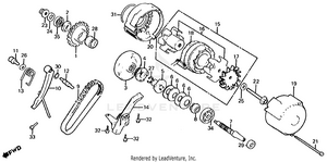 Starter Clutch + Alternator Schematic