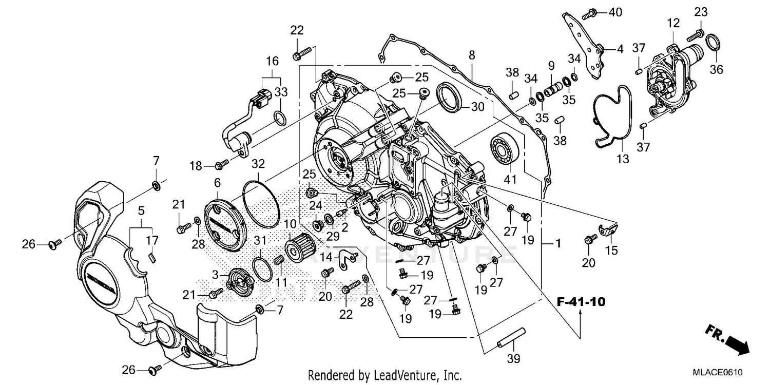 RIGHT CRANKCASE COVER    (CMX1100D/D2/D3)