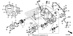 Right Crankcase Cover Schematic