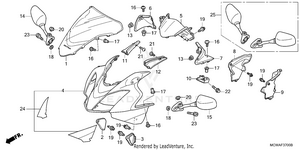 Upper Cowl Schematic