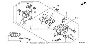 Rear Brake Caliper Schematic