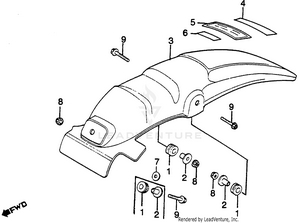 Rear Fender Schematic