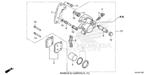 Front Brake Caliper Schematic