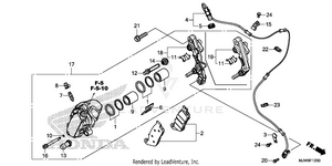 Front Brake Caliper Schematic