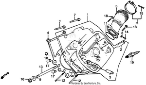 Left Cylinder Head Schematic