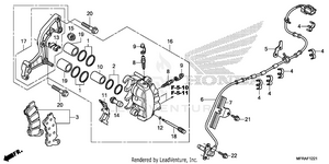 Front Brake Caliper (2) Schematic