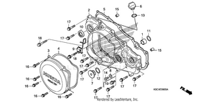 Right Crankcase Cover Schematic