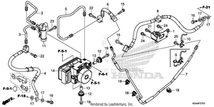 Rear Brake Pipe (nss300a) Schematic
