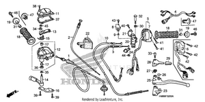 Handle Levers + Switches + Cables Schematic