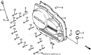 Right Crankcase C0ver Schematic