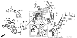 Handlebar@top Bridge     (gl1800'06-) Schematic