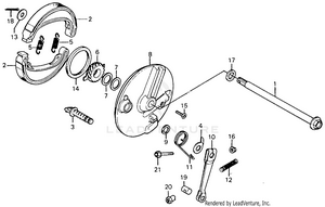 Front Brake Panel Schematic