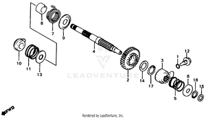 Kick Starter Spindle Schematic