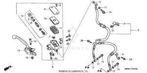 Front Brake Master Cylinder Schematic