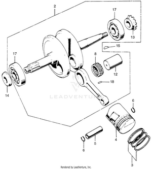 Crankshaft + Piston Schematic