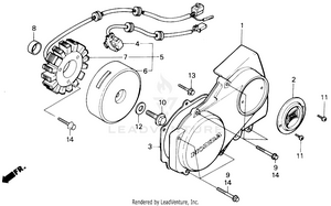 Left Crankcase Cover Schematic