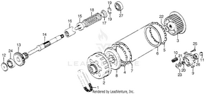 Clutch + Final Gearshaft Schematic