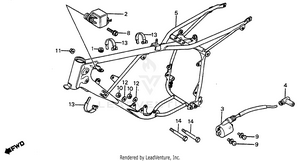 Frame + Ignition Coil 80-81 Schematic