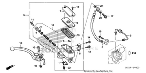 Front Brake Master       Cylinder Schematic