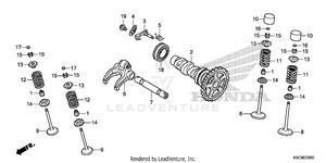 Camshaft + Valve Schematic