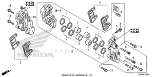 Front Brake Caliper Schematic