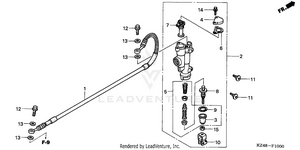 Rear Brake Master Cylinder Schematic