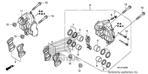 Front Brake Caliper Schematic