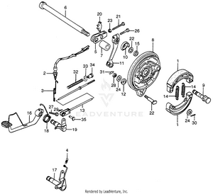 Brake Pedal + Brake Panel Schematic
