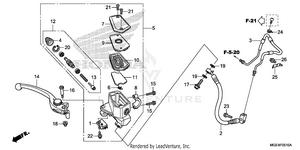Front Brake Master Cylinder Schematic