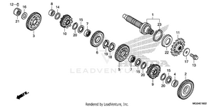 Transmission (nc700xd)   (countershaft) Schematic