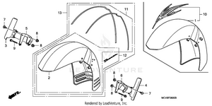 Front Fender Schematic
