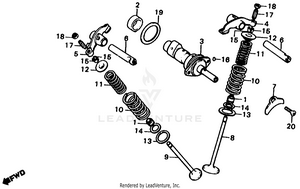 Camshaft + Valve Schematic